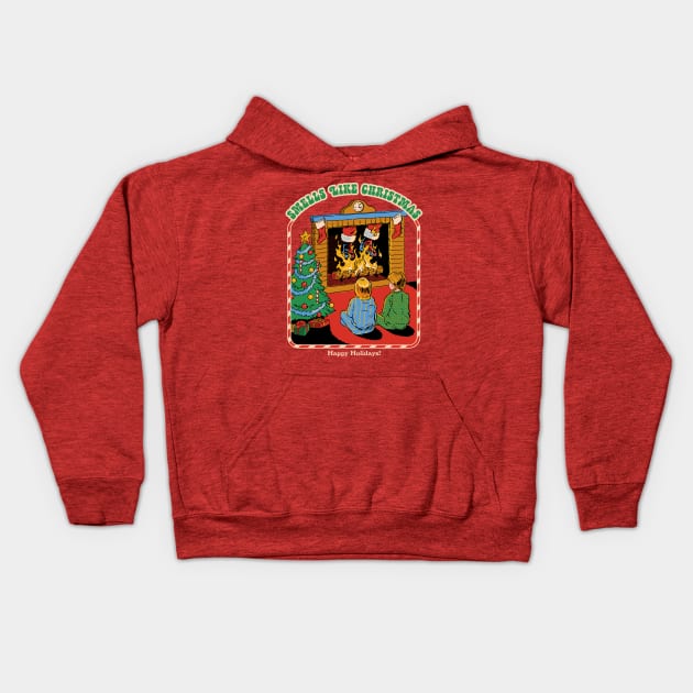 Smells Like Christmas Kids Hoodie by Steven Rhodes